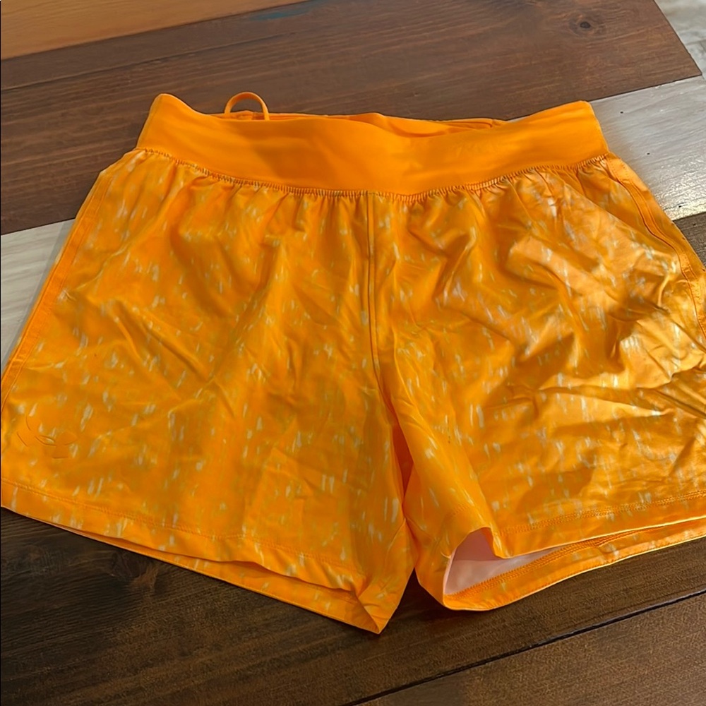 Under Armour Men's Bright Orange Athletic Shorts